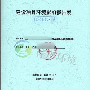 環(huán)境影響報(bào)告表